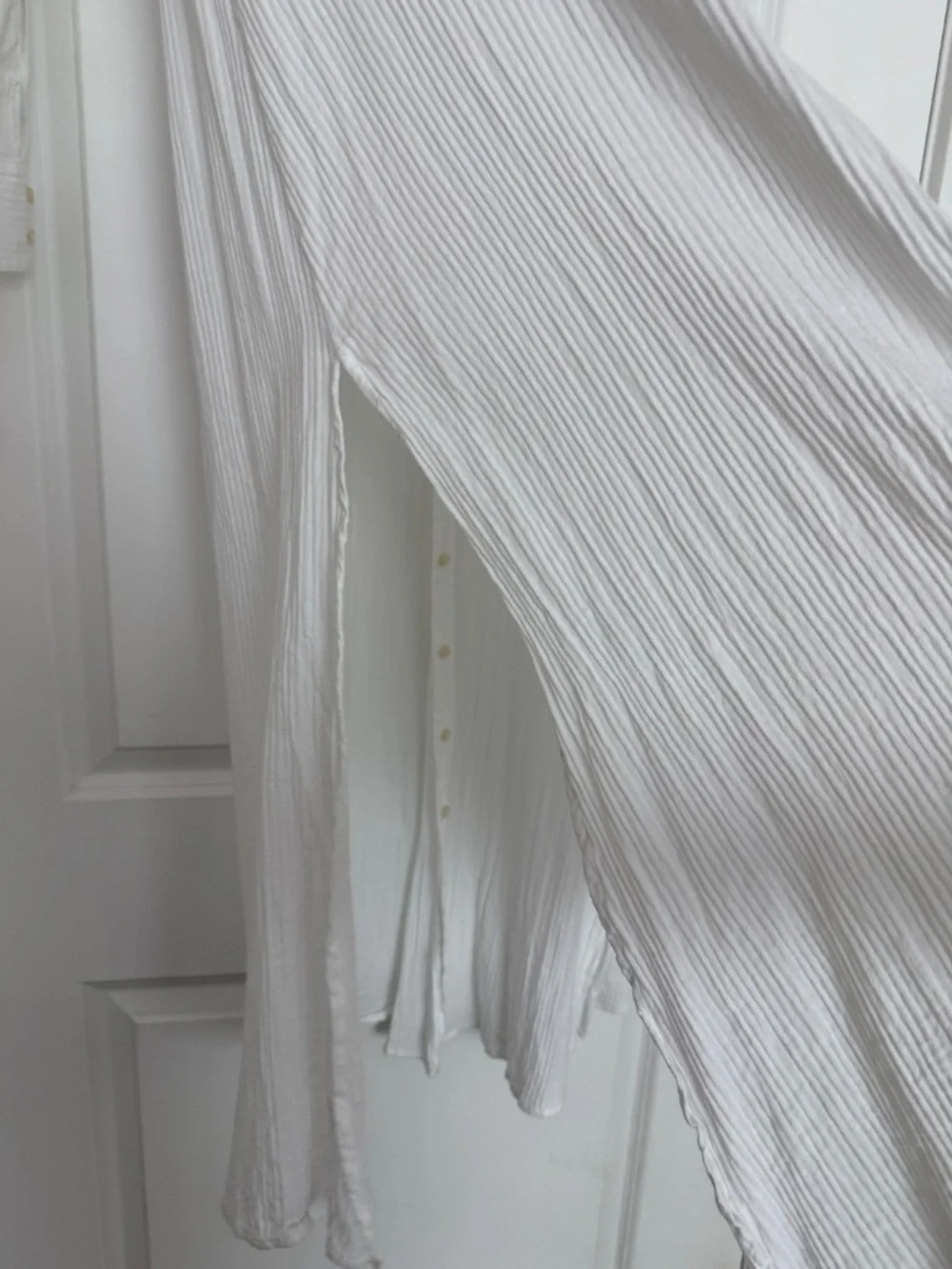 J Crew Long beach shirt in airy gauze - White - Small